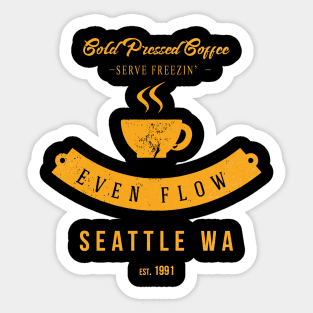 PEARL JAM inspired EVEN FLOW grunge Sticker
